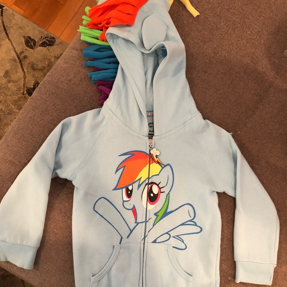 Girls Mini Fine, Rainbow Dash sweatshirt